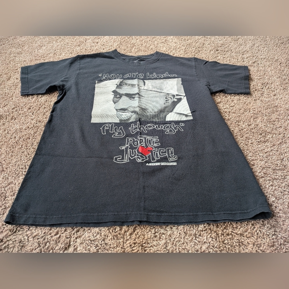 Poetic Justice Tupac Shakur T-shirt Women's Medium - Picture 6 of 9